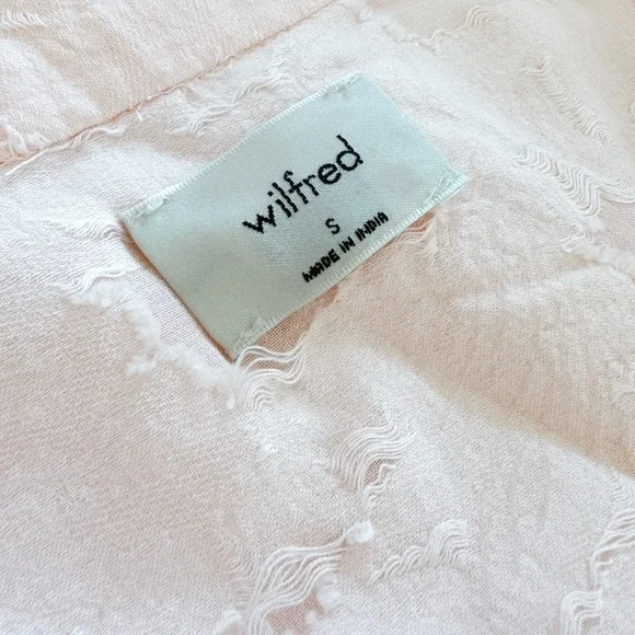 Aritzia Wilfred Atticus Button-Up Blush Pink - Size Small - Picture 12 of 12
